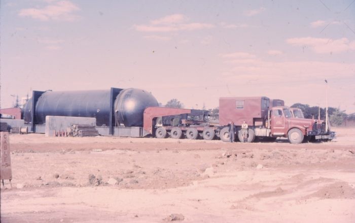 The two drivers with their Scammel Contractors